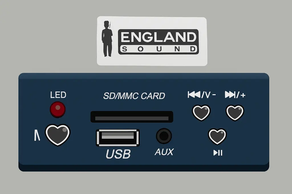 Megafono England Sound botones.webp