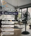 Ventilador recargable 16" Digital Top DT-0701RF