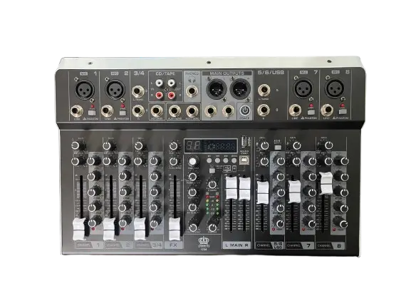 Mezcladora de audio IBBOCX 8 canales