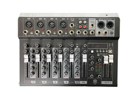 Mezcladora de audio IBBOCX 6 canales