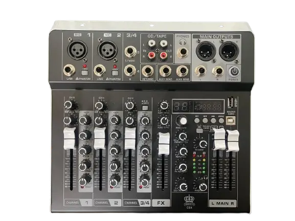 Mezcladora de audio IBBOCX 4 canales