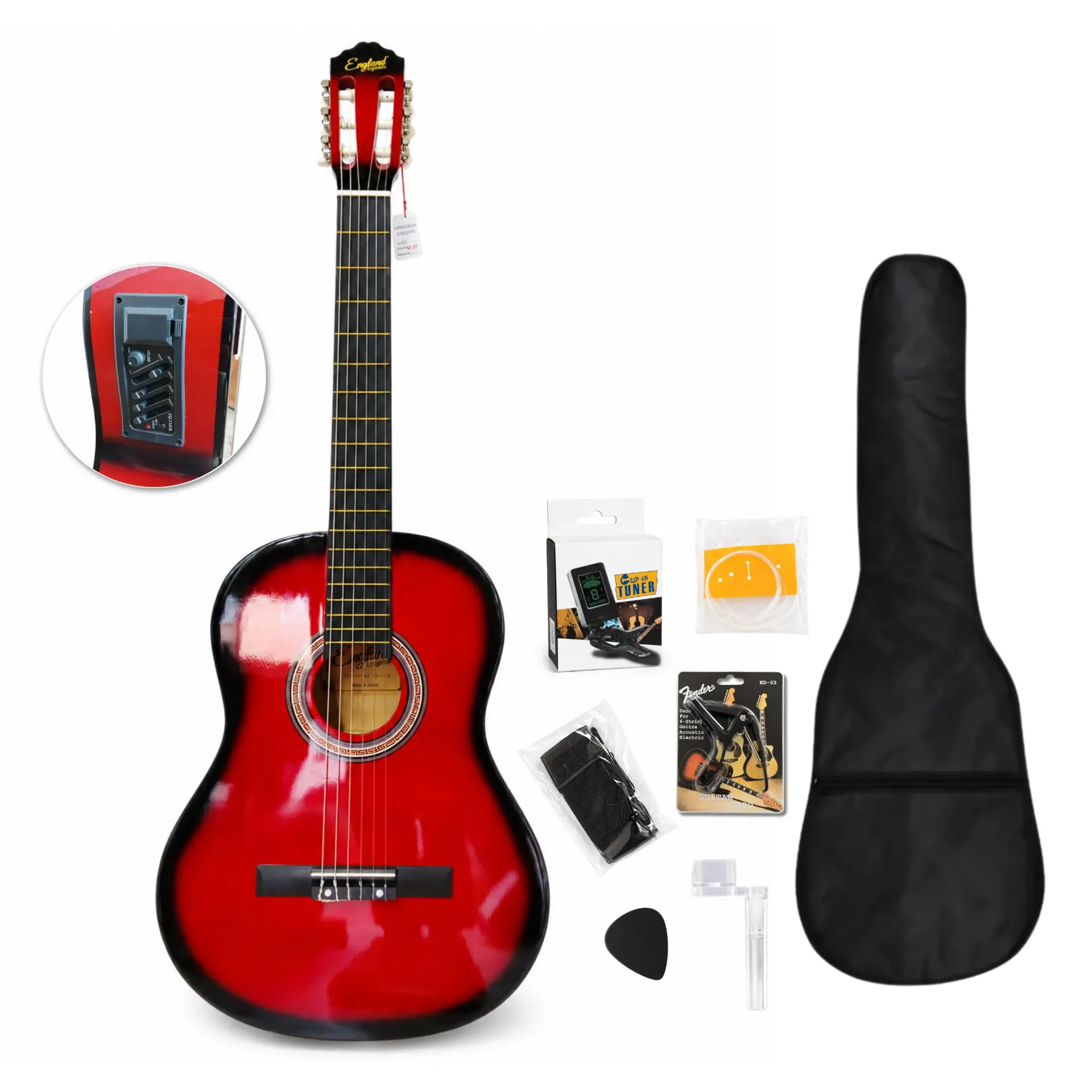 Guitarra electroclásica England Legends 39" EL-GCQ03