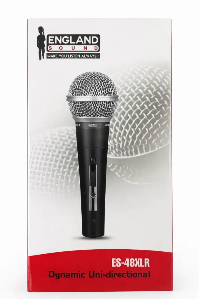 Micrófono profesional con estuche England Sound ES-48XLR