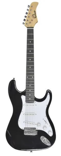 Guitarra eléctrica con amplificador Orich negra