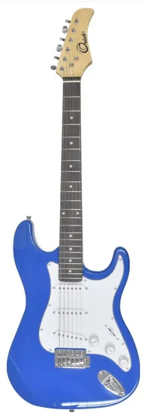 Guitarra eléctrica con amplificador Orich azul