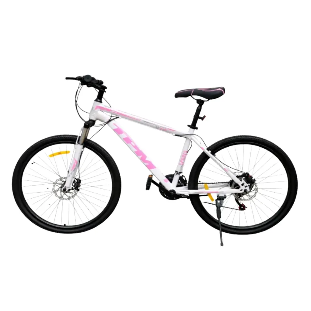 Bicicleta TPM Aro 26 blanco con rosado