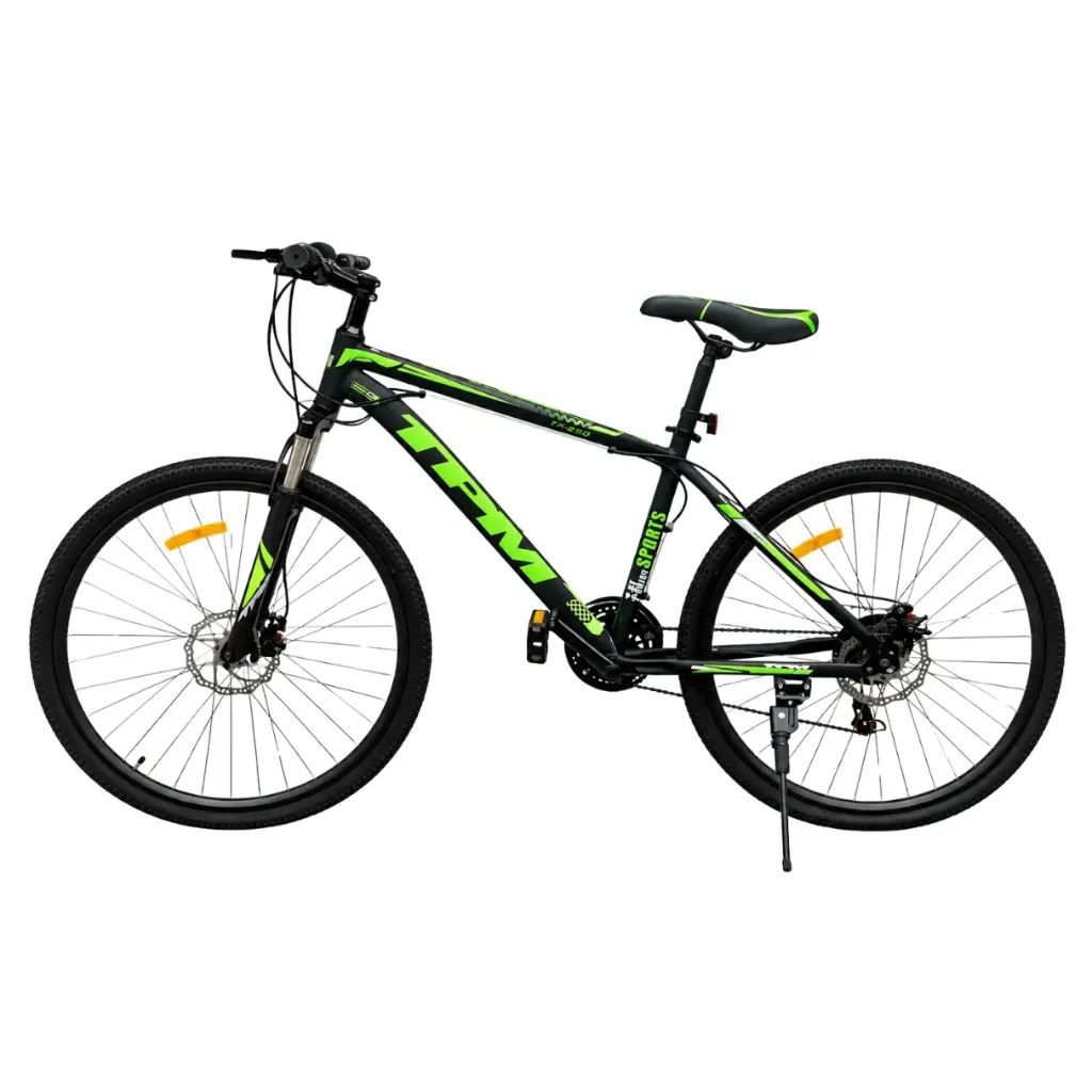 Bicicleta TPM Aro 26 negro con verde fosforescente