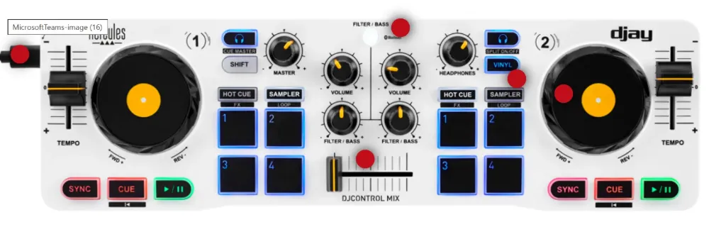 Controlador de DJ Hercules DJControl Mix