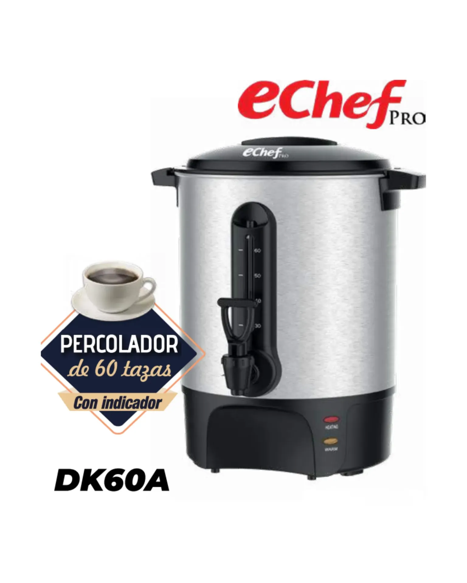 Urna de café EchefPro 60 tazas