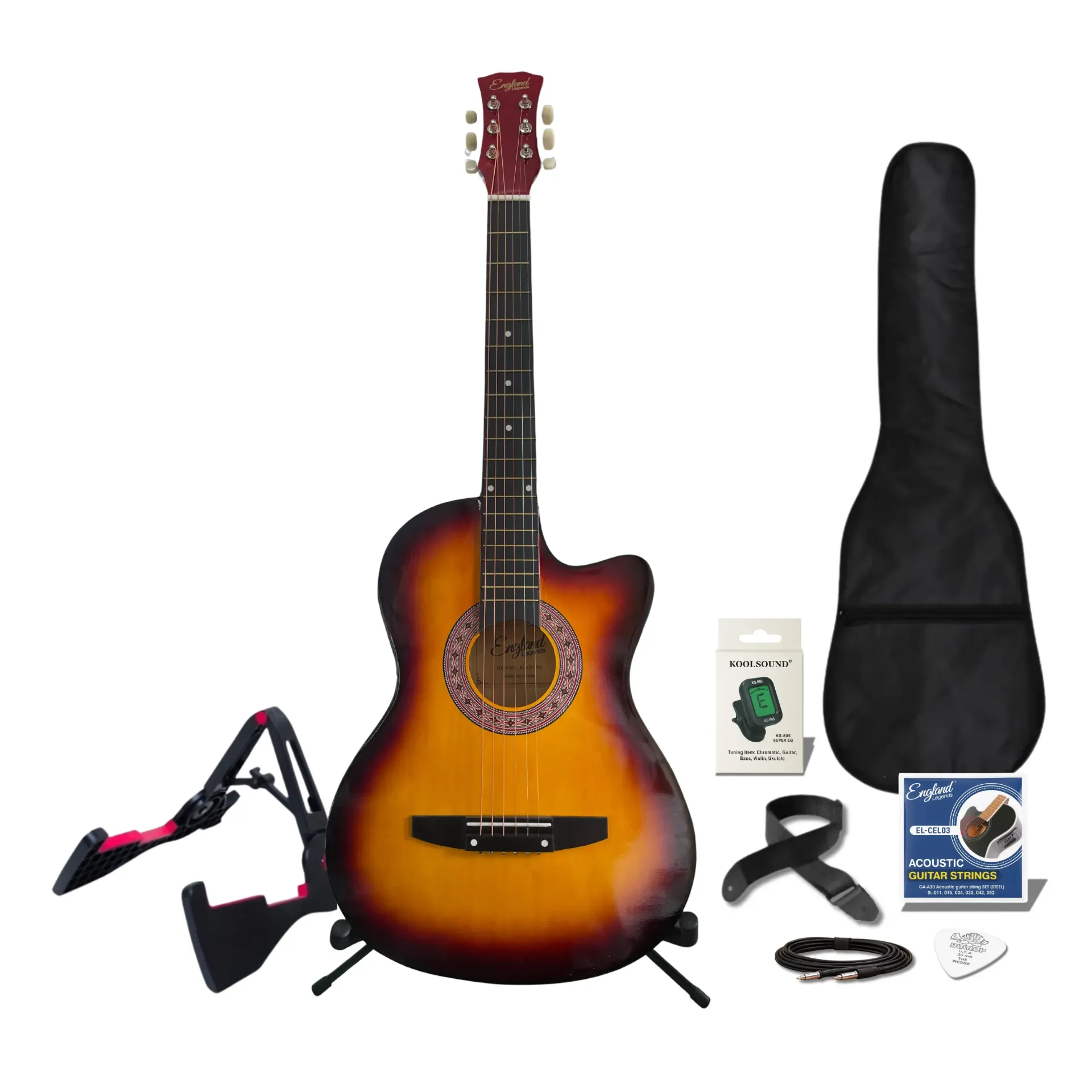 Guitarra electroacústica England Legends 38" EL-GEL04 | Amarillo Sunburst