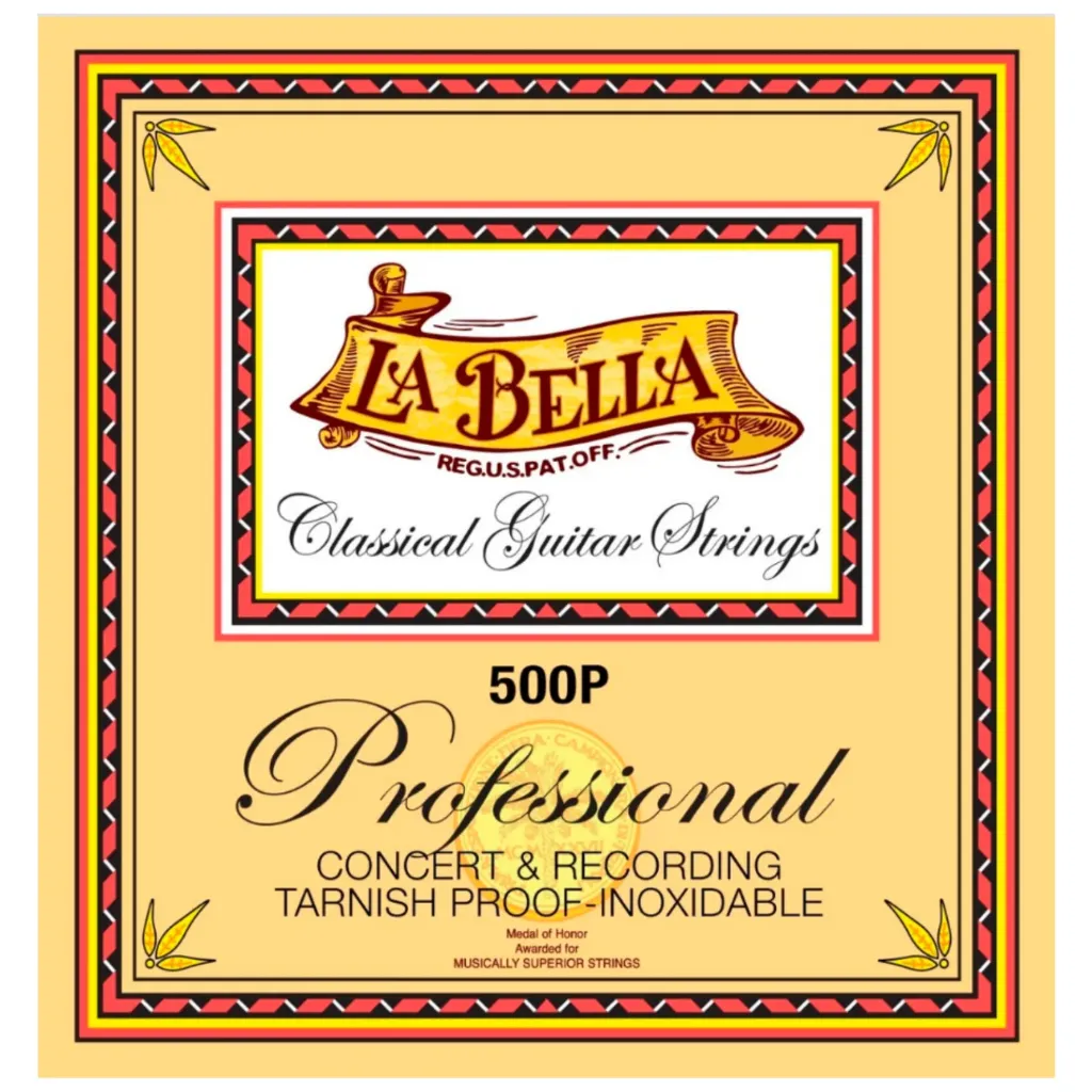 Cuerdas de guitarra profesional La Bella 500P tensión alta