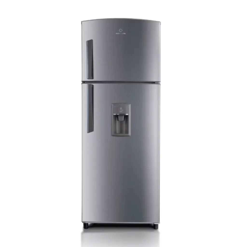 Refrigeradora Cromada Indurama RI-405 con dispensador