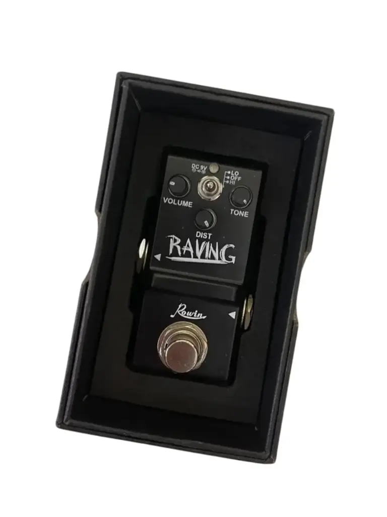 Pedal de efectos de distorsión Nano Pedal Raving para guitarra eléctrica ROWIN
