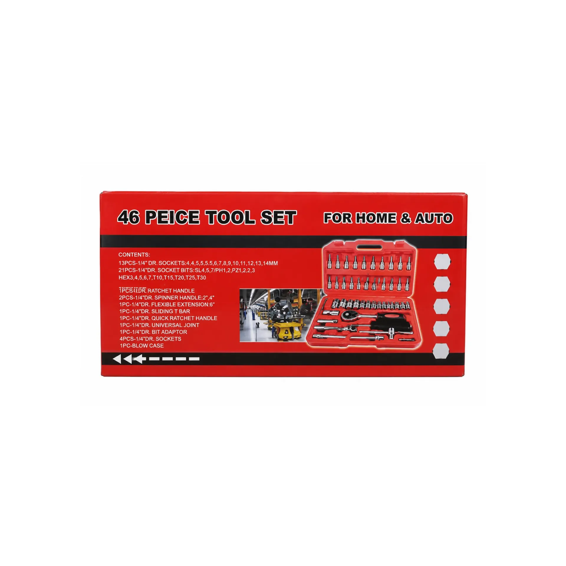 Kit de herramientas para reparación de auto