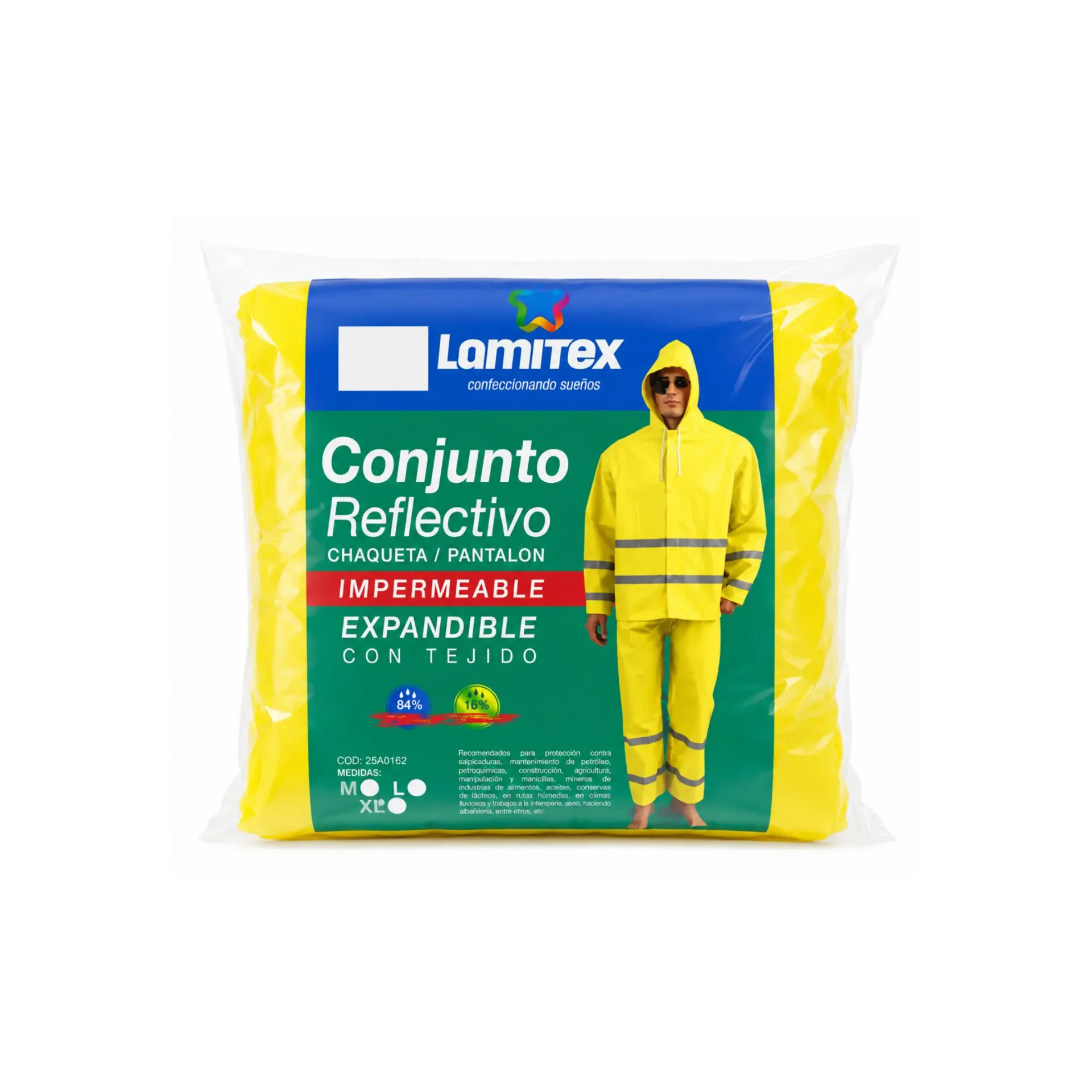 Conjunto reflectivo para lluvia Lamitex