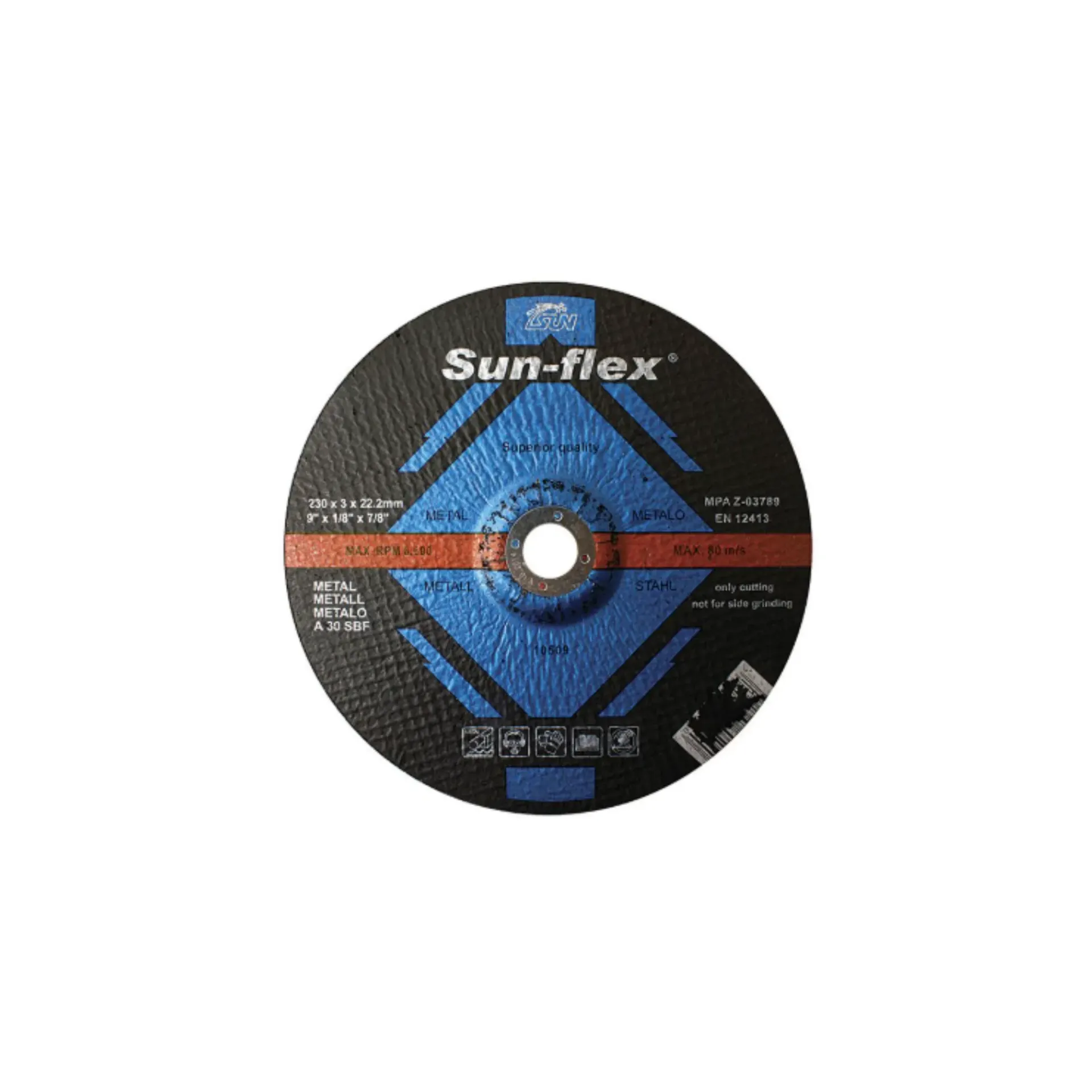 Disco para desbaste 180 mm x 22.2 mm Sun-flex
