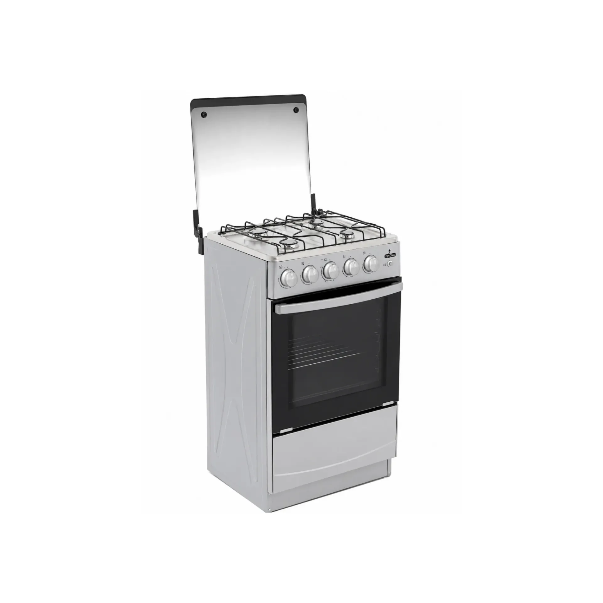 Cocina con horno de 4 quemadores Ecogas Fresia