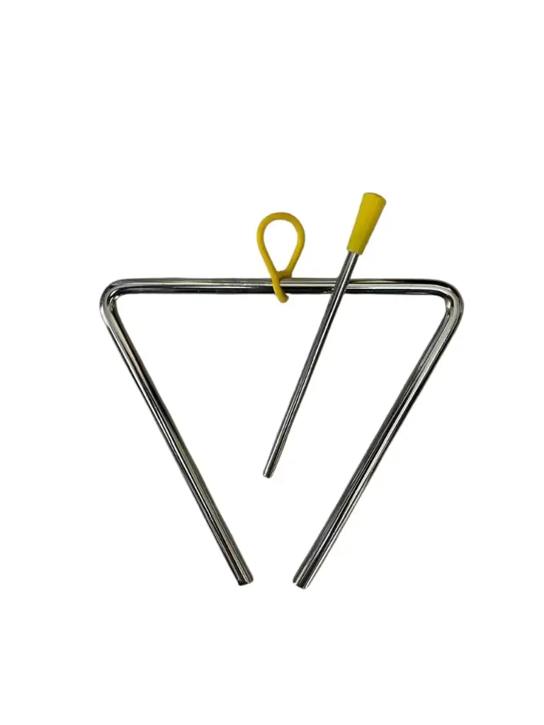 Triángulo musical con golpeador 5 pulgadas