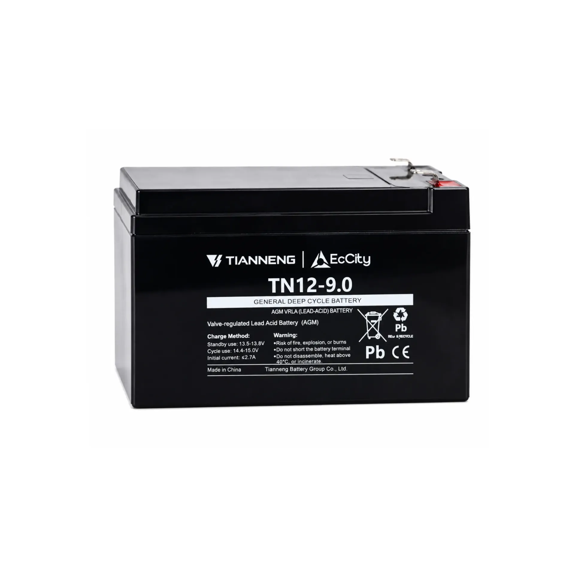 Batería para moto eléctrica de 12V-9AH Tianneng