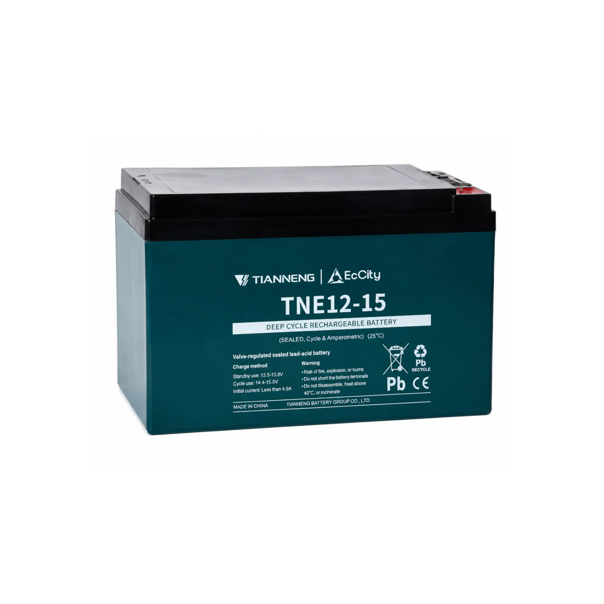 Batería para moto eléctrica de 12V-15AH Tianneng
