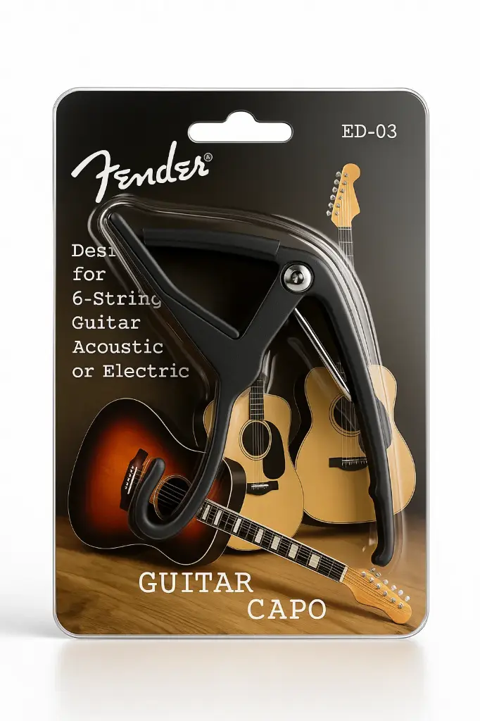 Capotraste Fender para guitarra ED-03 o cejilla