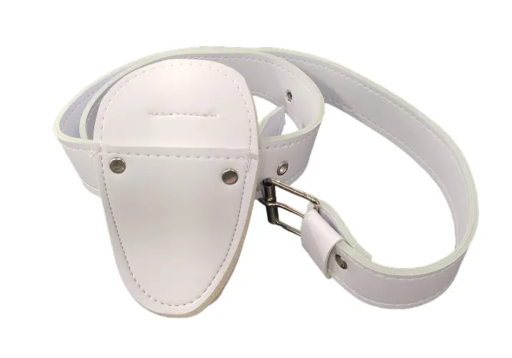 Correa para de cuero blanca