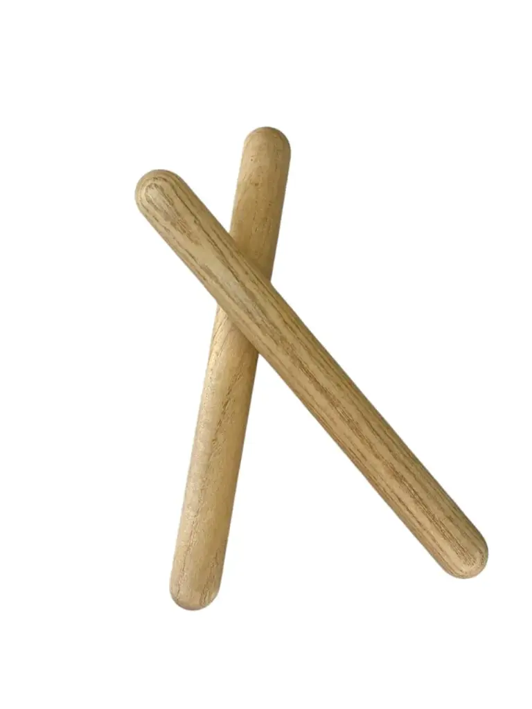 Palos de ritmo de madera o claves (par)