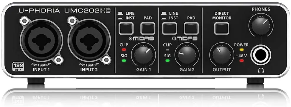 Interfaz de audio Behringer U-PHORIA UMC204HD