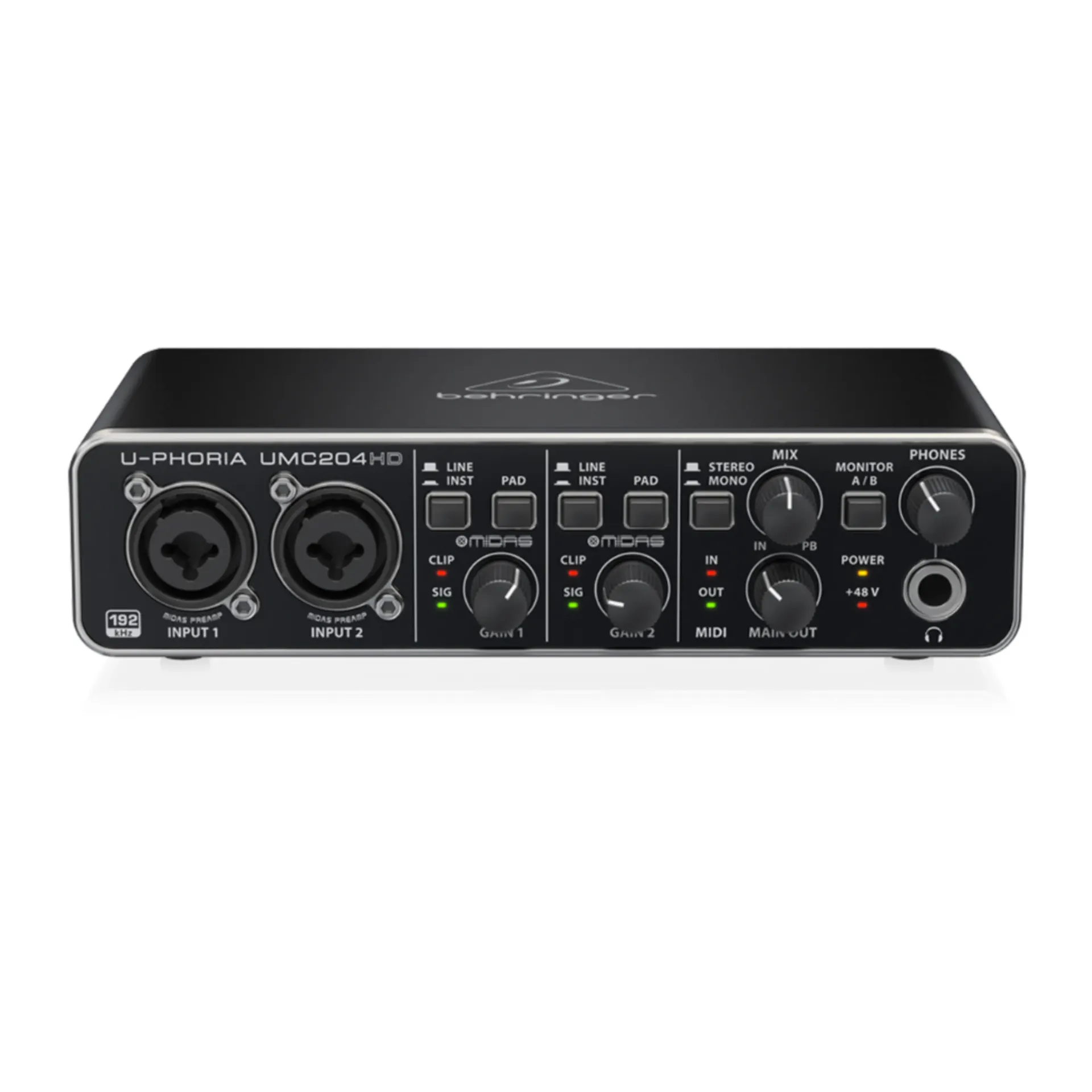Interfaz de audio Behringer U-PHORIA UMC204HD
