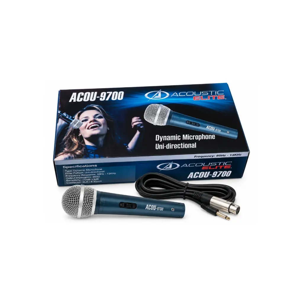 Micrófono dinámico Acoustic ACOU-9700 