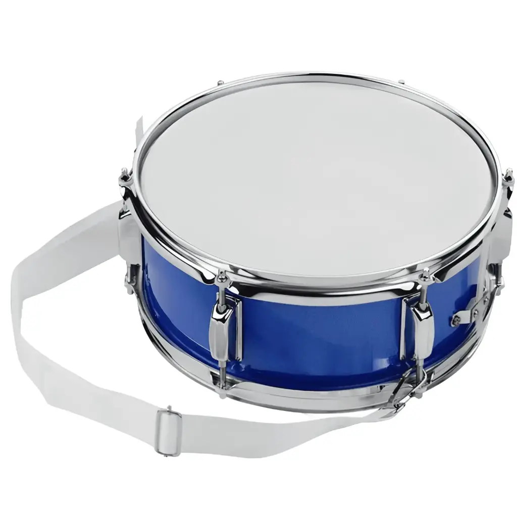 Redoblante metálico azul 14"x6"