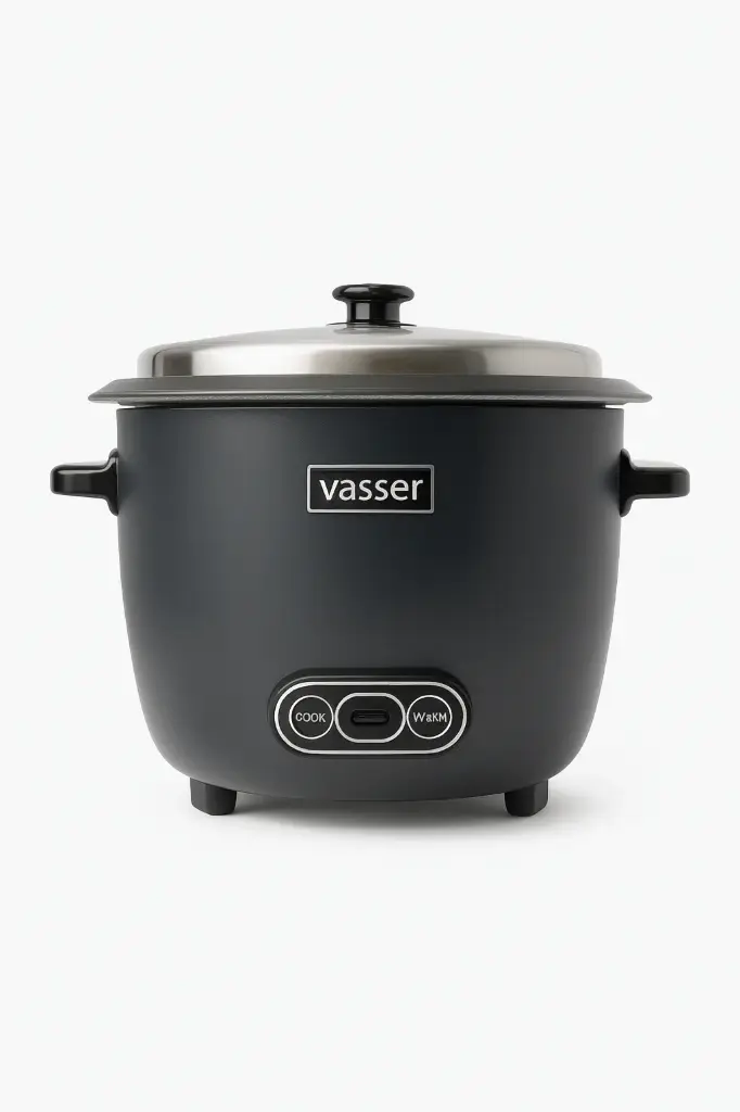 Olla arrocera Vasser 1.8 litros negra