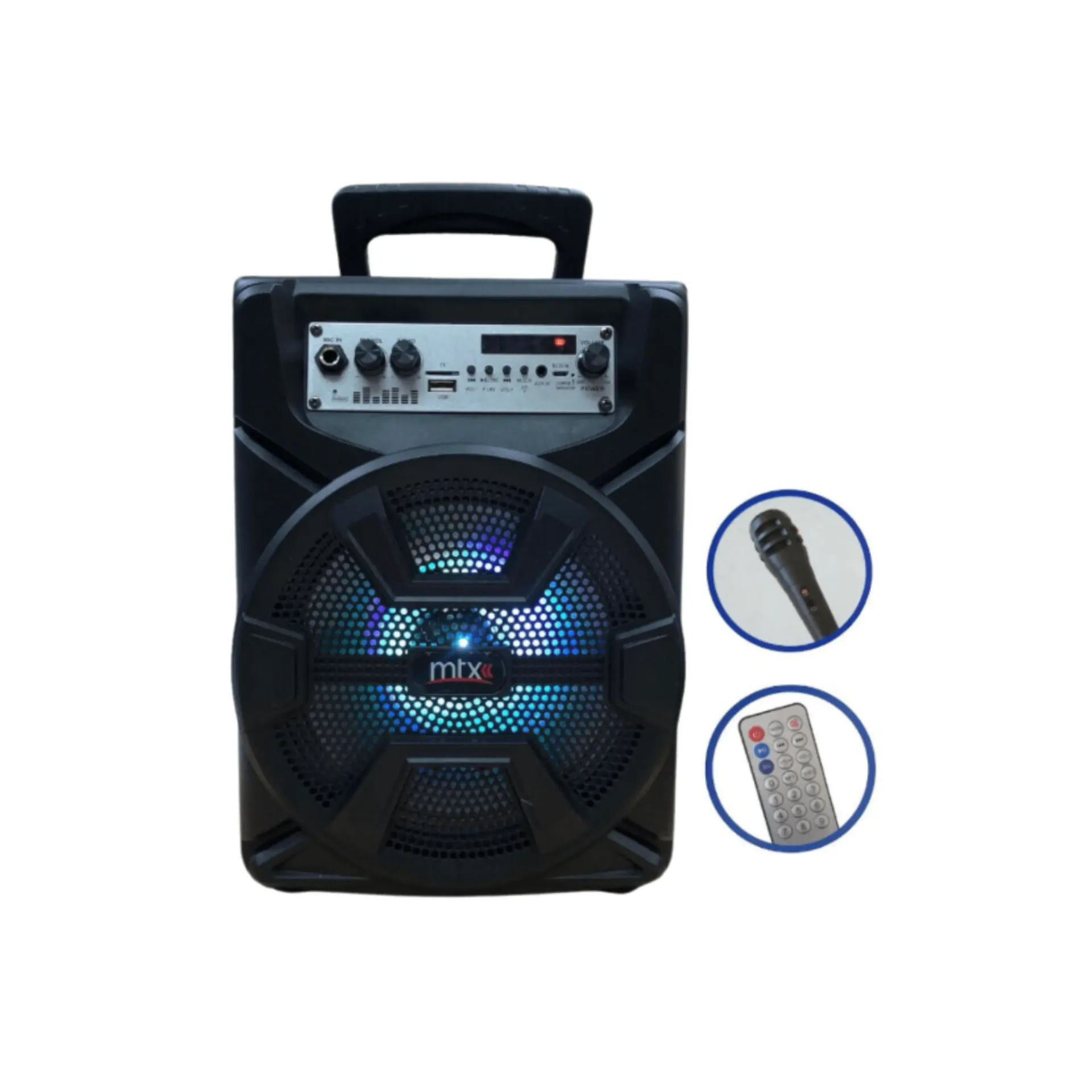 Parlante recargable 8" MTX 853