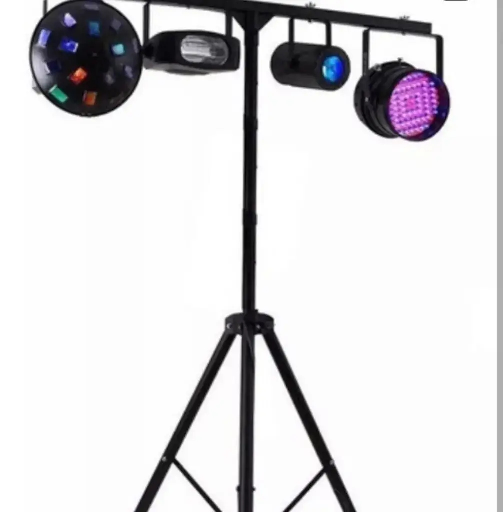 Soporte de iluminación móvil para DJ
