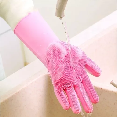 Guantes De Limpieza Multiuso De Silicona Mágico Cocina/Baño