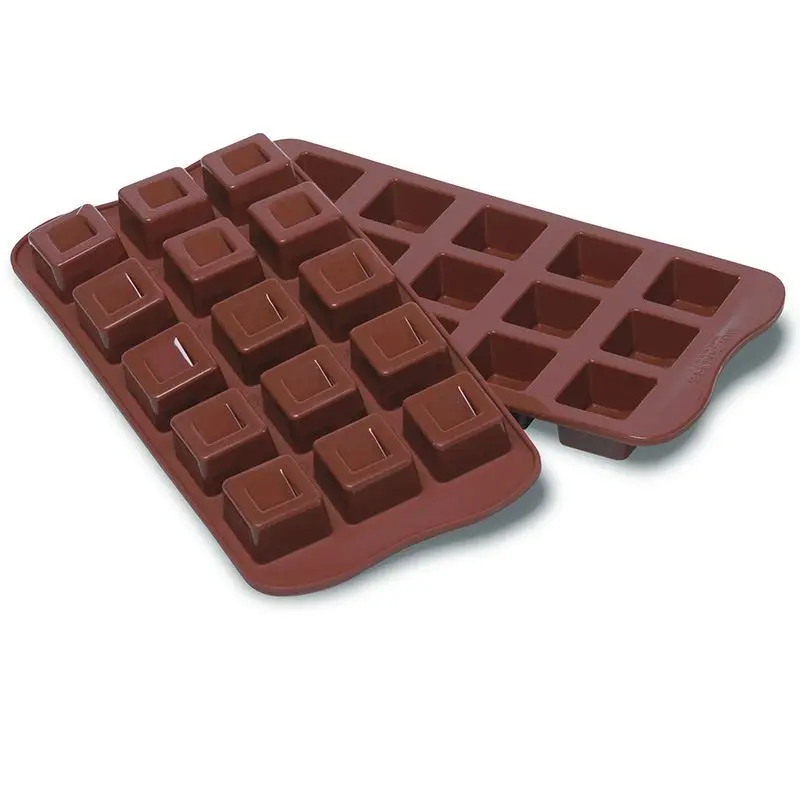 Molde de Silicon para Chocolate Cuadrado