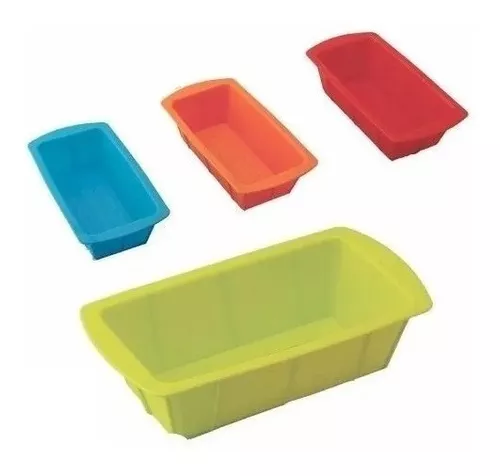 Molde para torta en silicona rectangular para horno o nevera