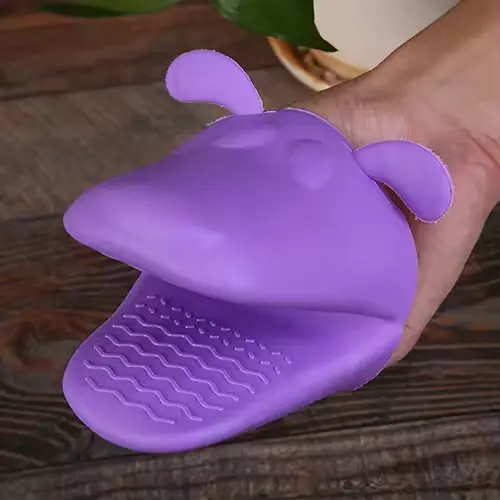 Guante de silicona resistente al calor, soporte para horno de cocina