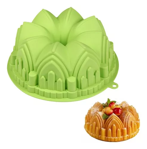 Molde de postre para tartas de sílice estilo corona 