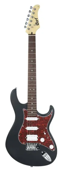 Guitarra eléctrica Cort negro open pore