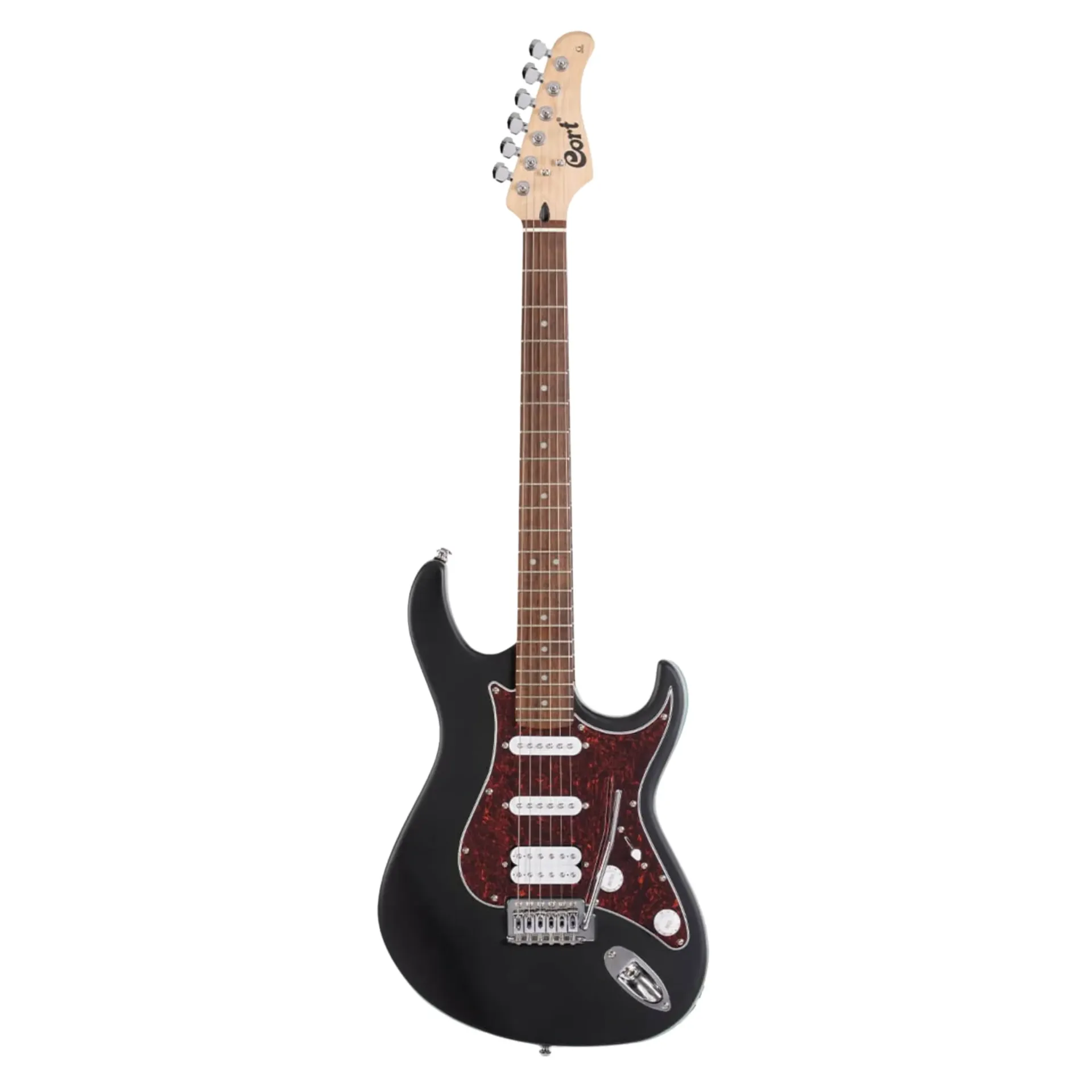 Guitarra eléctrica Cort negro open pore