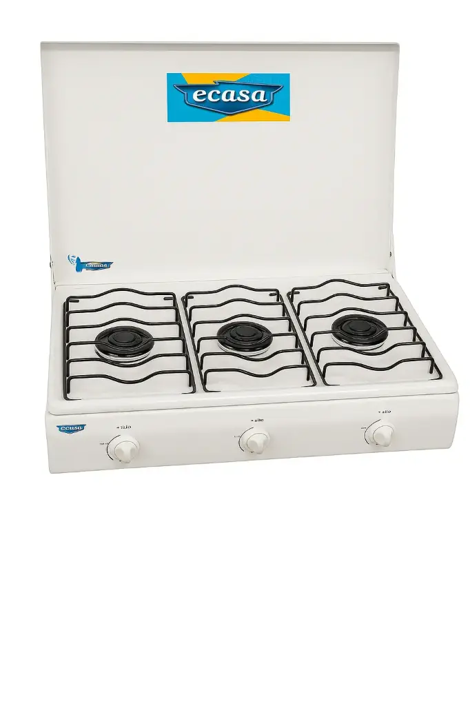 Cocina industrial ECASA de 3 quemadores