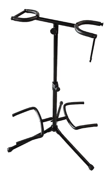 Pedestal para dos guitarras