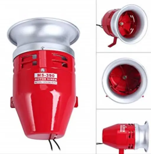Sirena para alarmas comunitarias England Electronics MS-390 AC 110V