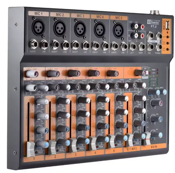 Mezcladora 7 canales FH-7CUSBBT