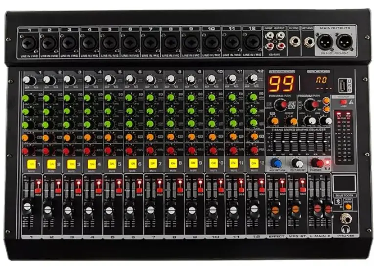 Mezcladora 12 canales IBBOCX MC-12