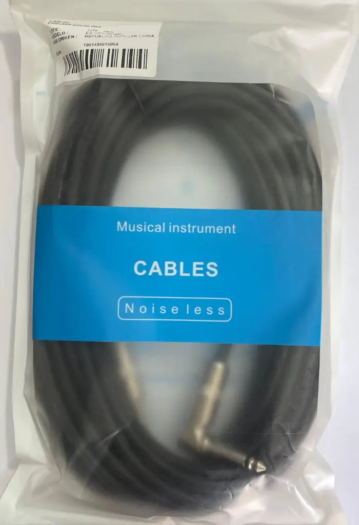 Cable de audio England Sound PRO ES-63PLXS3M 3 metros plug a plug 6.3 mm