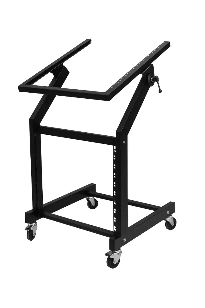 Mesa rack para soporte de consolas, potencias, ecualizadores 