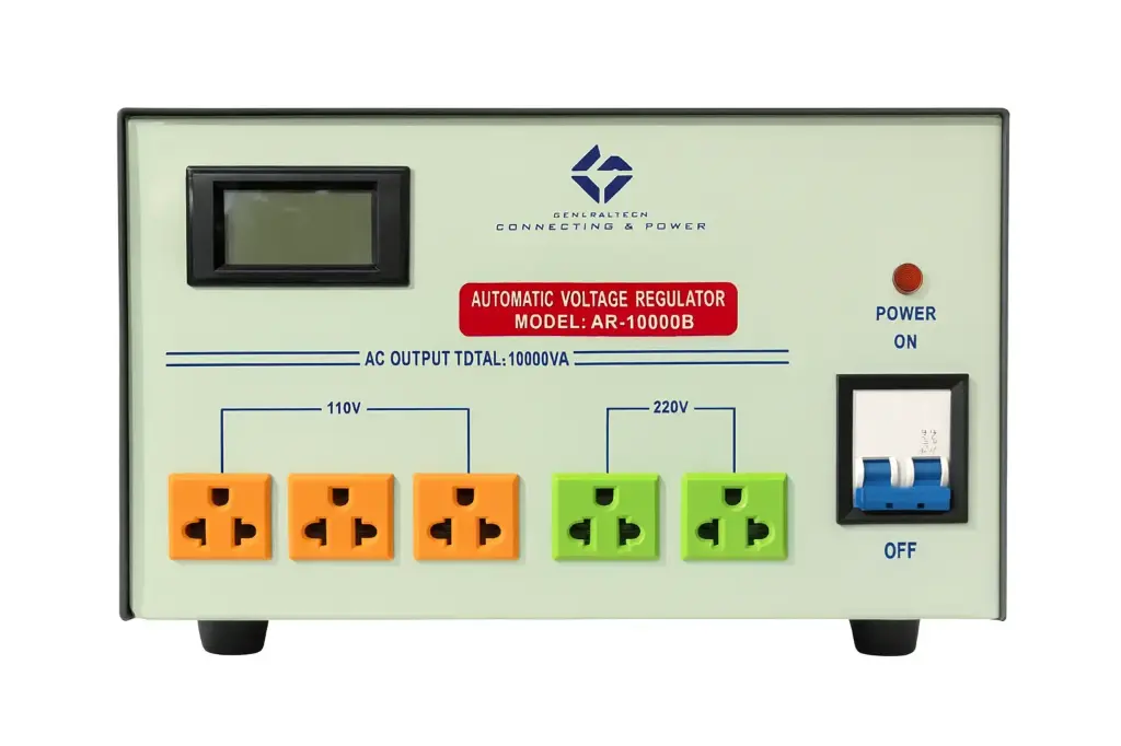 Regulador de Voltaje General Tech digital AR-10000B
