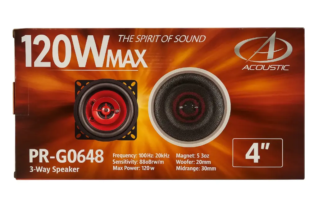 Parlantes de carro Acustic PR-G0648 4 pulgadas